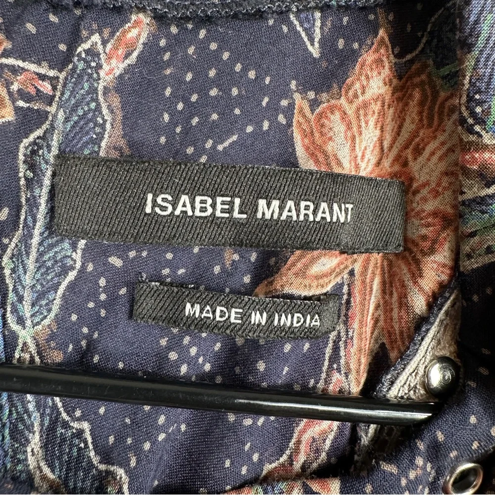 Isabel Marant Floral Ruffle Sleeve Top | Size 38 | US Size 6 - Picture 6 of 12